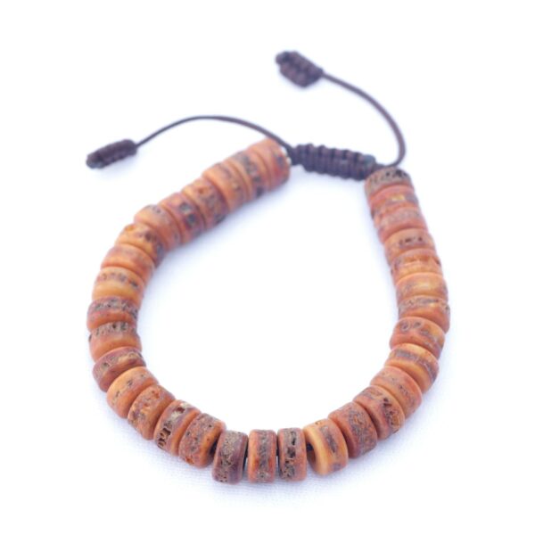 Fossil Yak Bone Wrist Mala/ Bracelet
