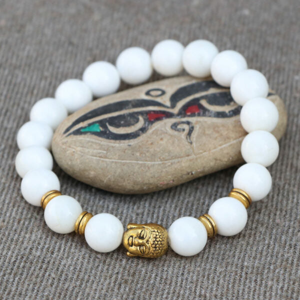 Buddha Conch Shell Wrist Mala