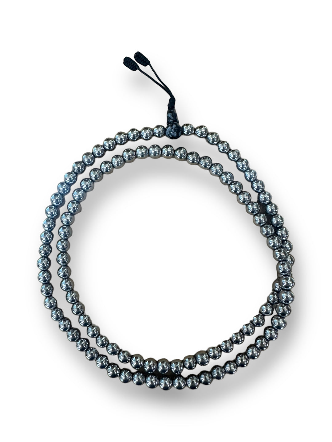 Shiny Hematite Mala Bead