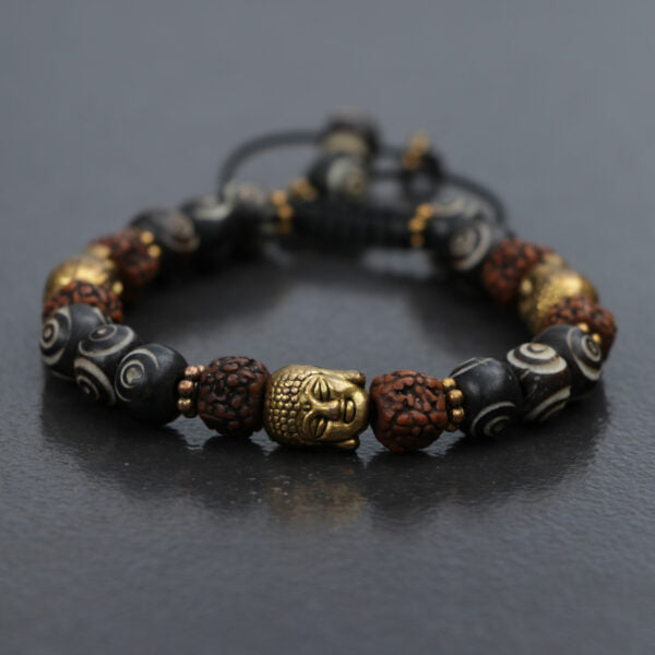 Buddha Yak Bone Wrist Bracelet