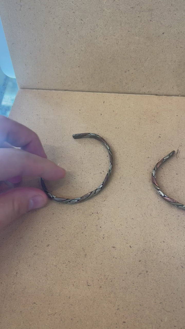 Three Metal Copper Healing Bracelet