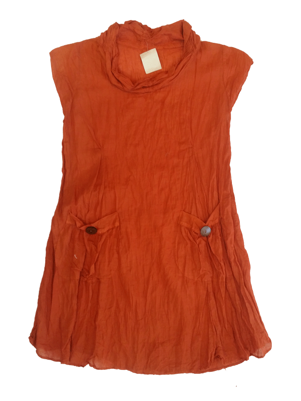 Smock Neck Tunic w/ Pockets - Tunic