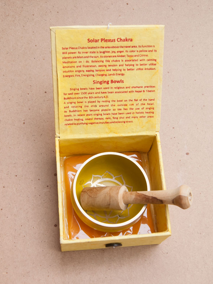 Solar Plexus Chakra Singing Bowl Giftbox