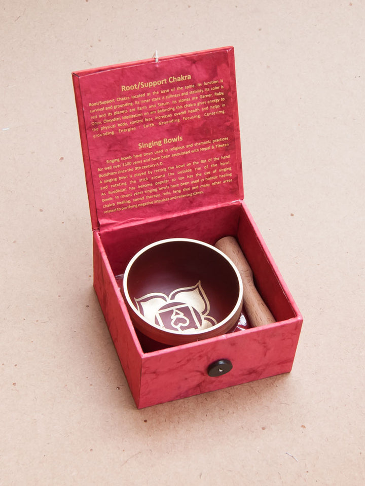 Root Chakra Singing Bowl Giftbox