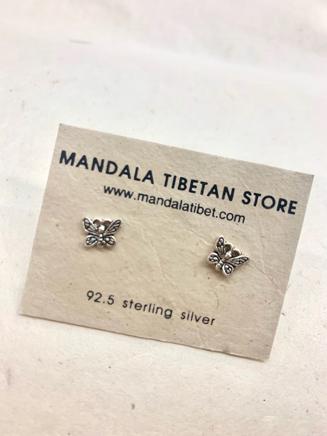 Butterfly Sterling Silver Stud