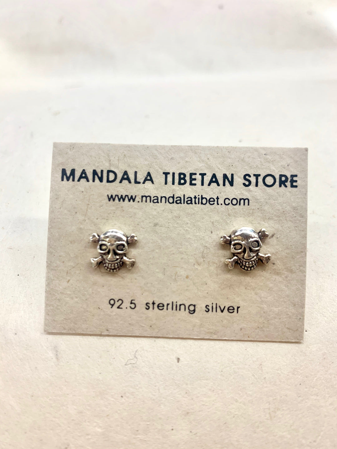 Skull Sterling Silver Stud