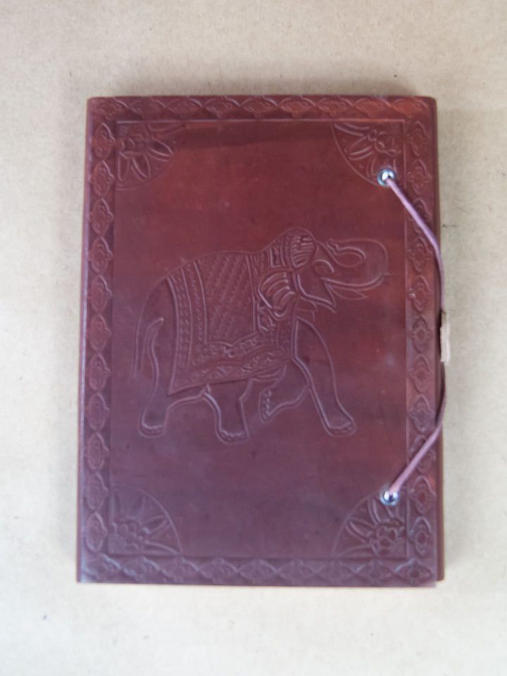 Book - Small Leather Bound Rice Paper Journal