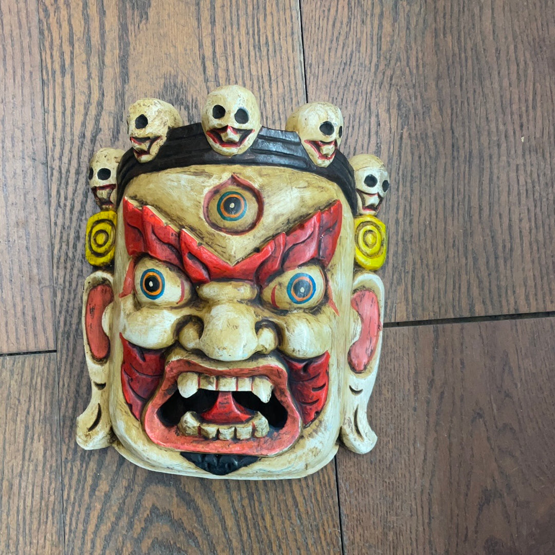 10 inch Mahakala Mask Wall Hanging