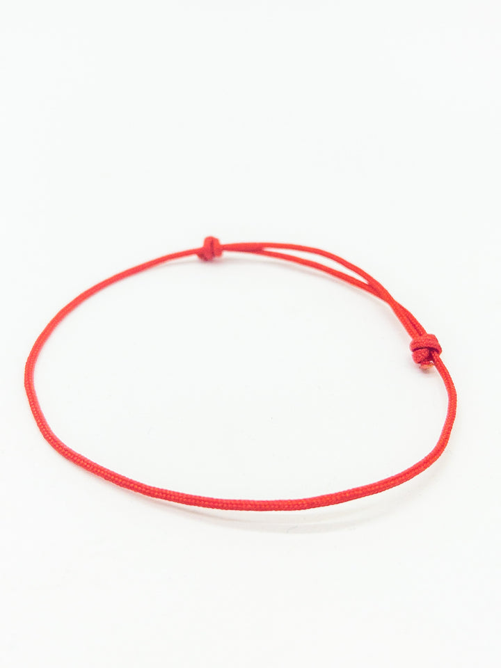 Tibetan Peace Red string Adjustable bracelet