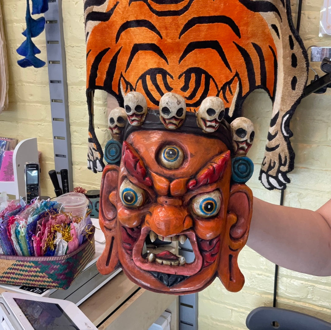 10 inch Mahakala Mask Wall Hanging