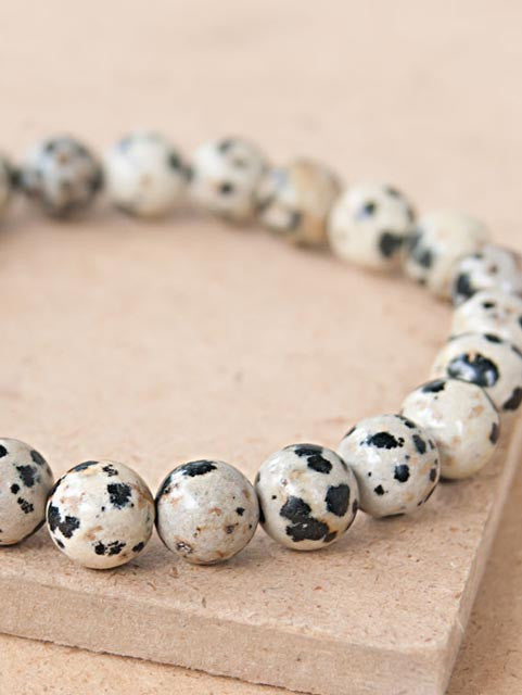 Dalmatian Jasper Mala Bracelet