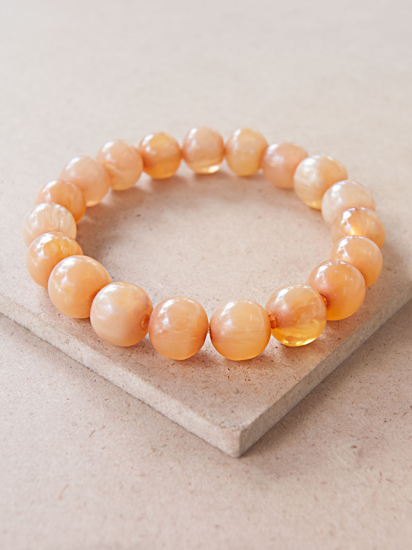 Mala Bracelet - Tibetan Amber Mala Bracelet