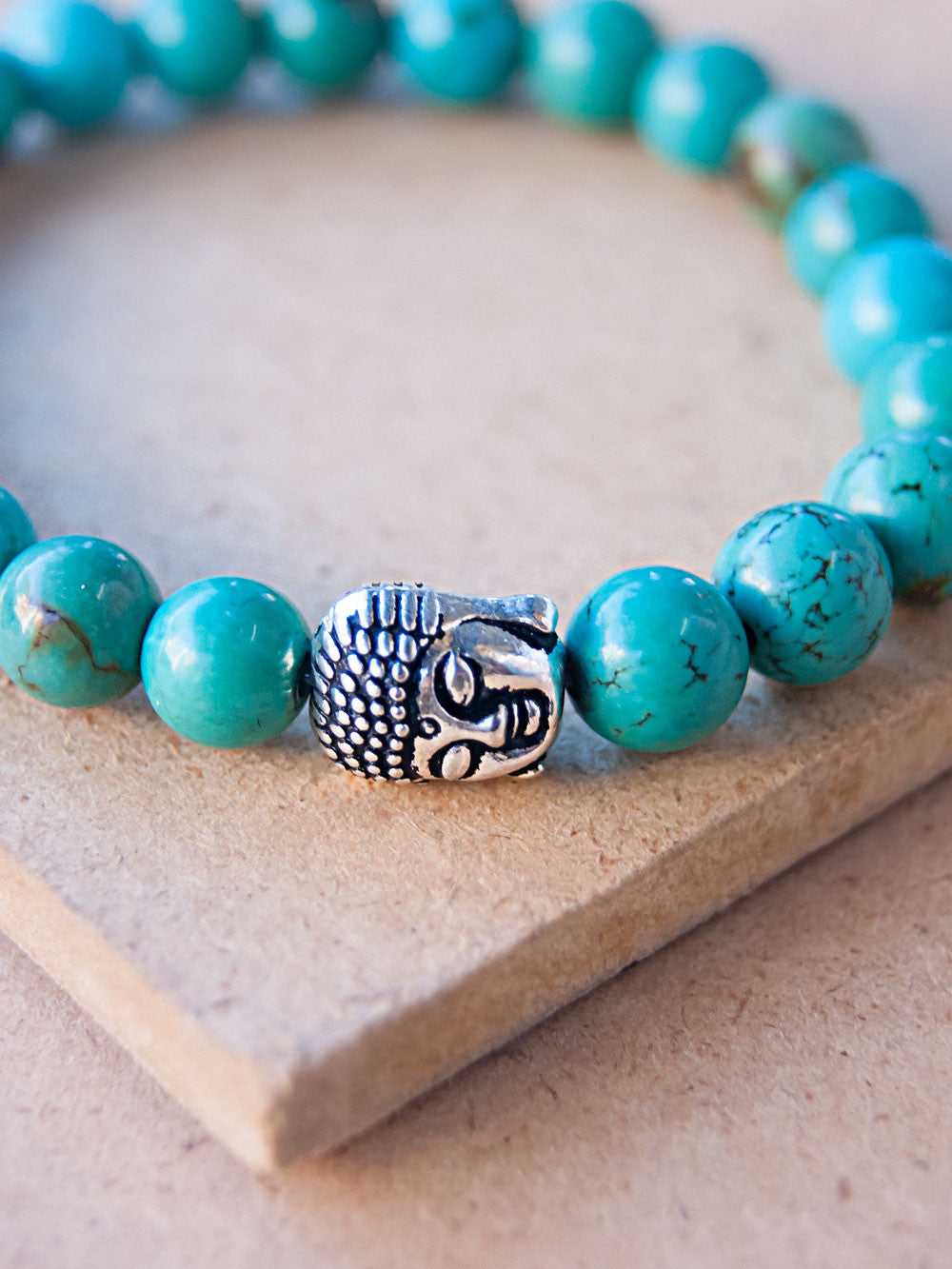 Mala Bracelet - Turquoise Buddha Mala Bracelet