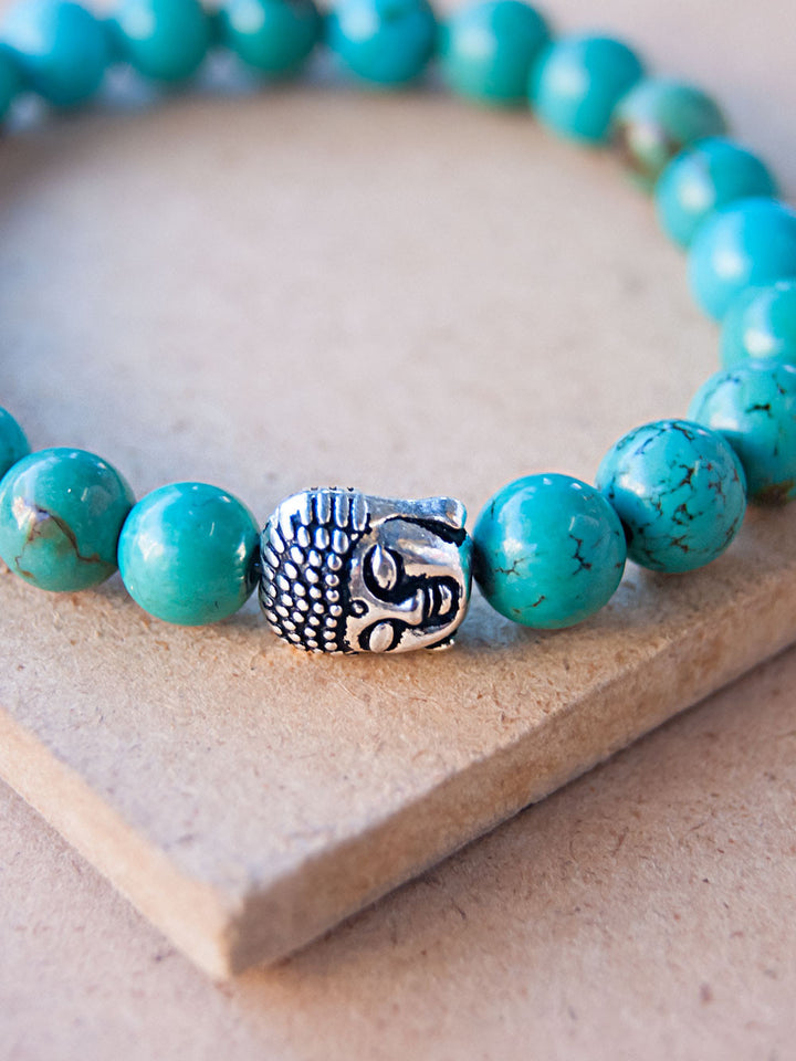 Mala Bracelet - Turquoise Buddha Mala Bracelet