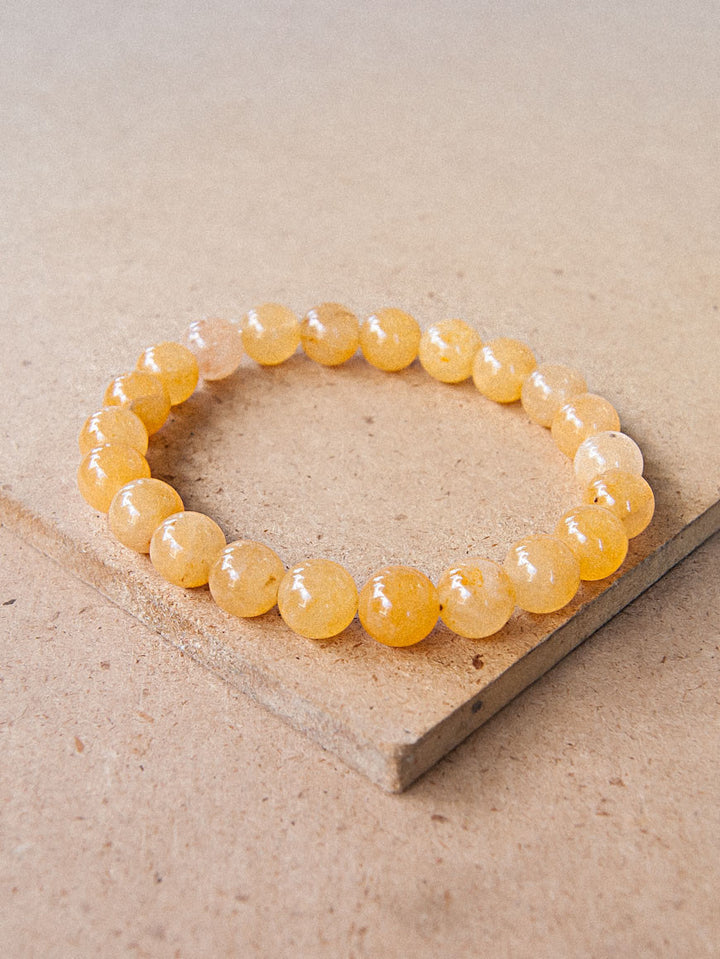 Mala Bracelet - Yellow Jade Mala Bracelet