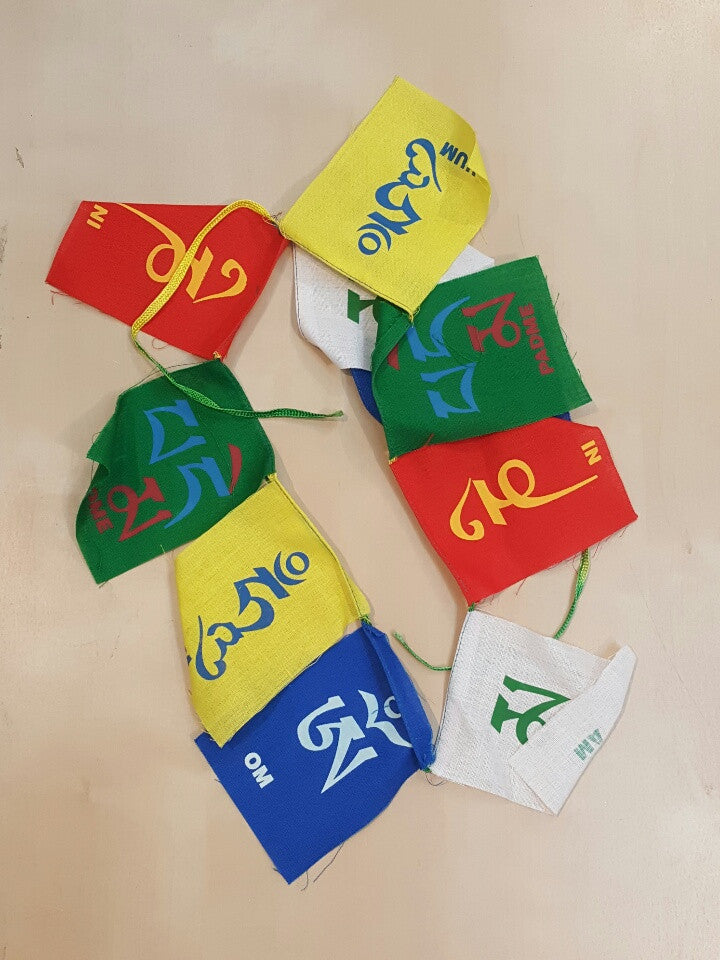 Prayer Flags - Om Mani Padme Hum Mini Prayer Flags