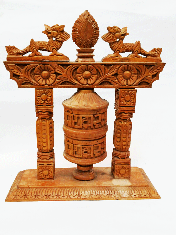 Prayer Wheel - Wooden Prayer Wheel