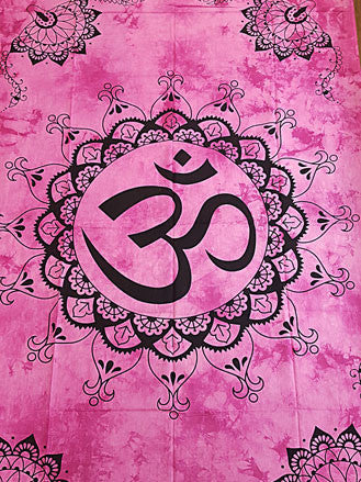 Tapestry - Twin Sized Circular Om
