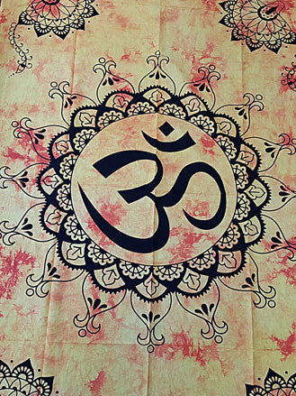 Tapestry - Twin Sized Circular Om