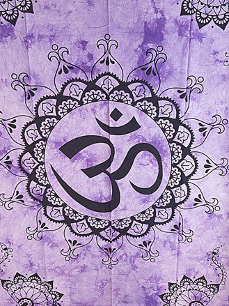 Tapestry - Twin Sized Circular Om