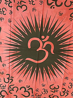Tapestry - Twin Sized Spiked Om Tapestry