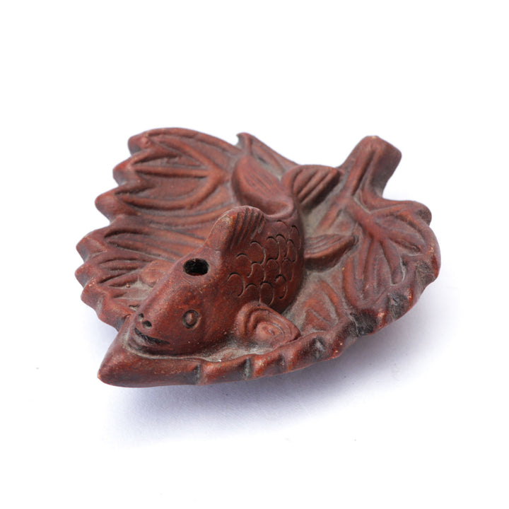 Fish Shaped Clay Incense Burner