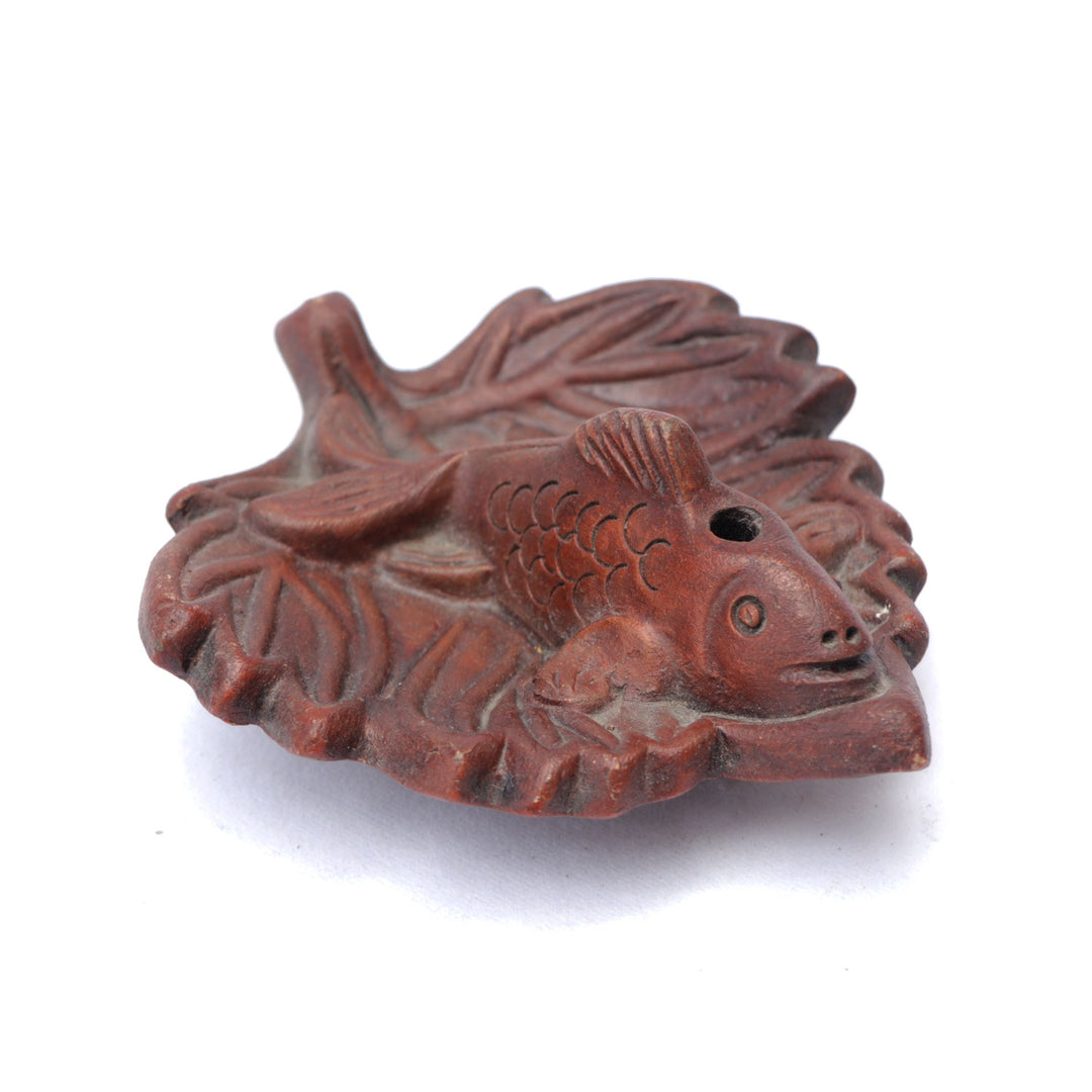 Fish Shaped Clay Incense Burner