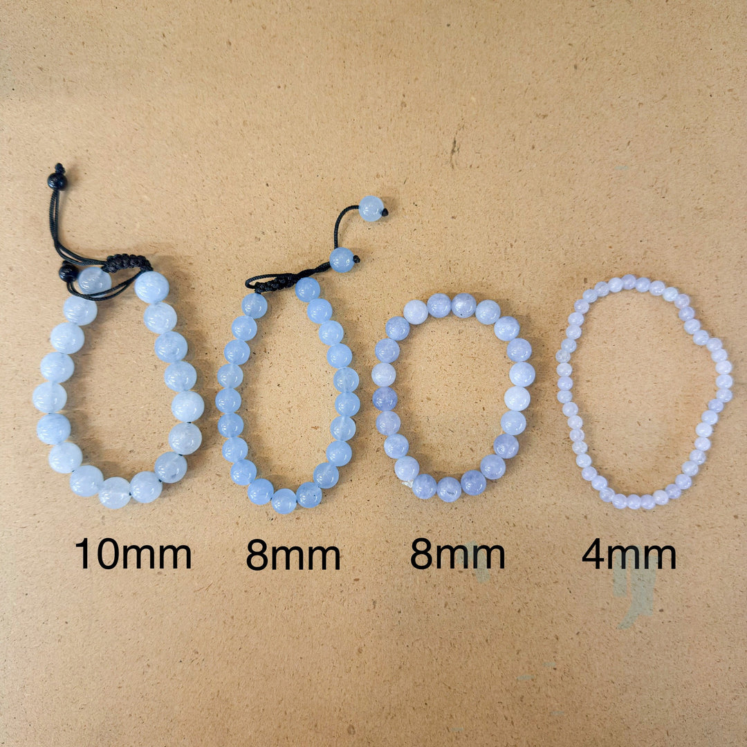 Aquamarine Mala Bracelet