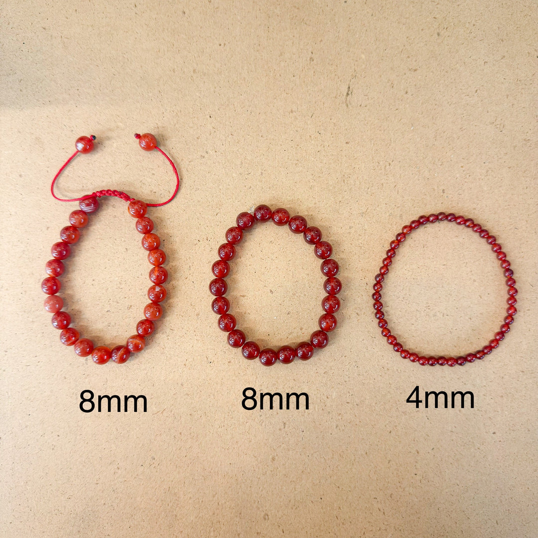 Carnelian Bead Bracelets