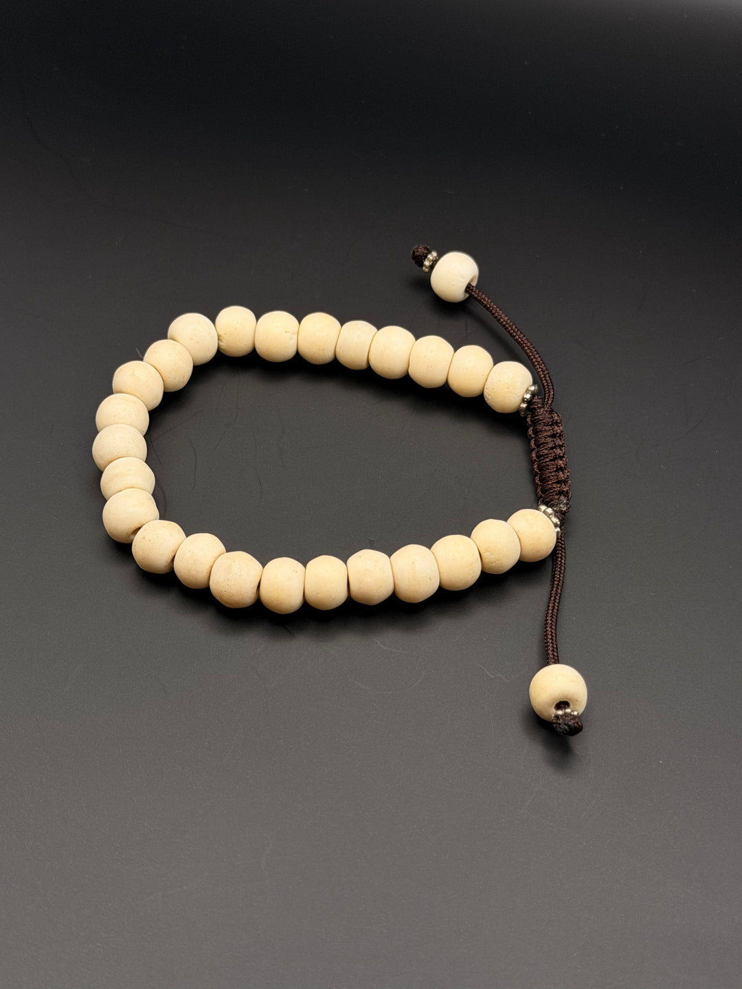 White Yak Bone Wrist Mala