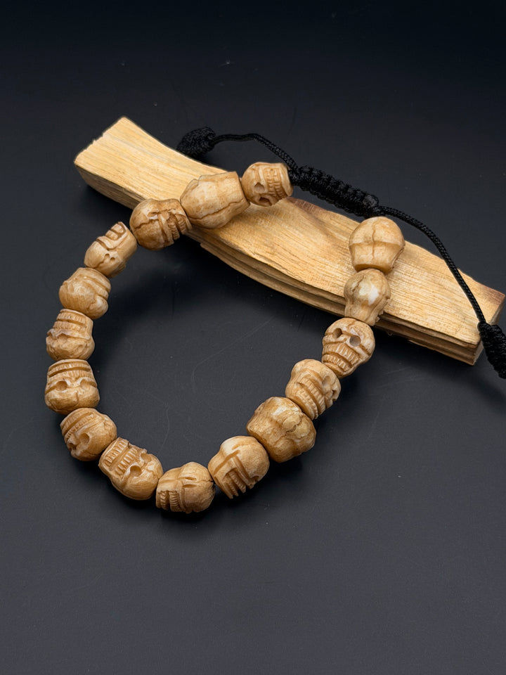 Calming Skull Stone Wrist Mala