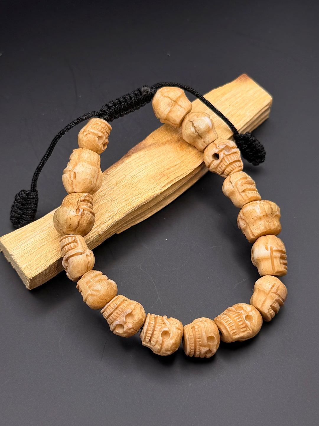Calming Skull Stone Wrist Mala
