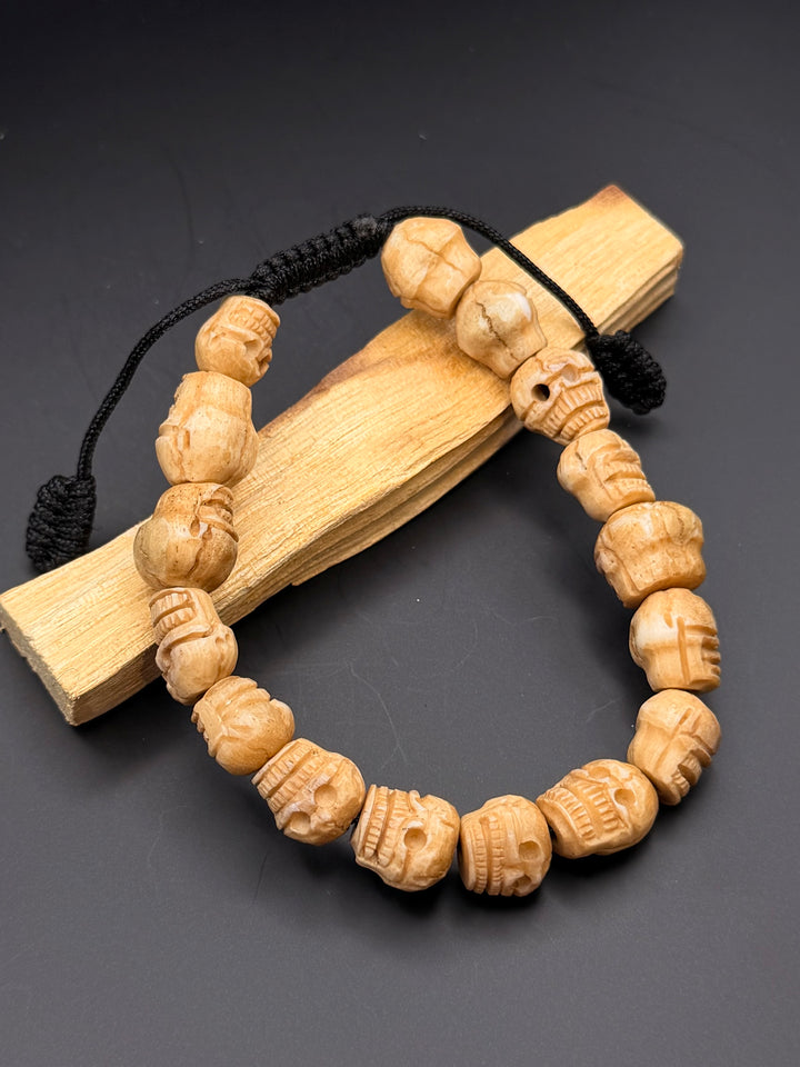 Calming Skull Stone Wrist Mala