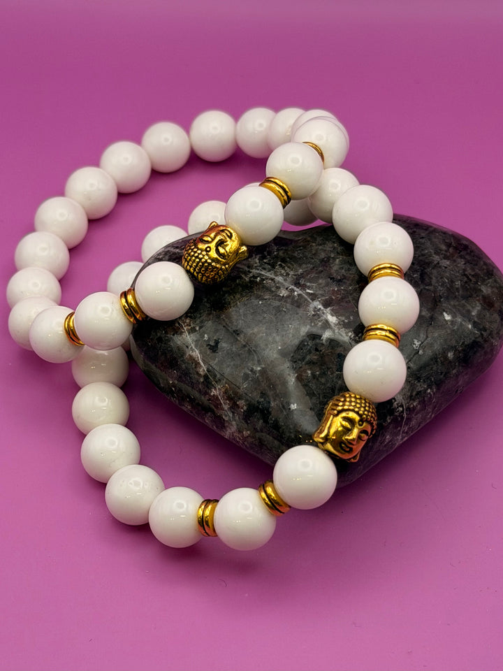 Buddha Conch Shell Wrist Mala