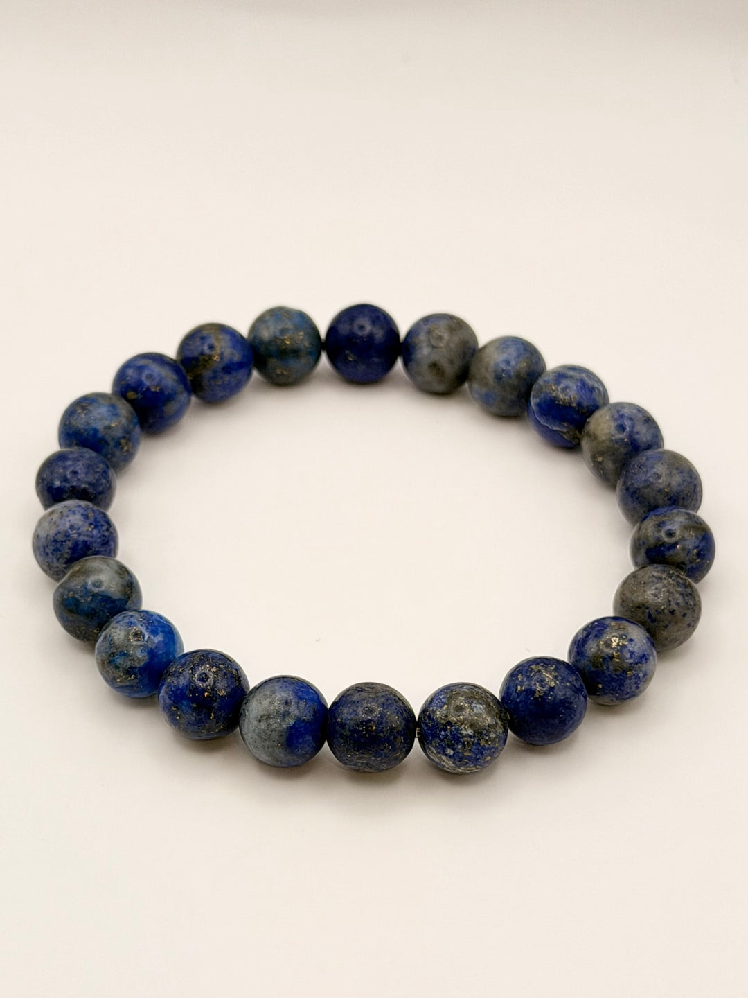 Blue Lapis Lazuli Bead Bracelet