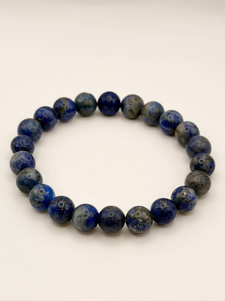 Blue Lapis Lazuli Bead Bracelet