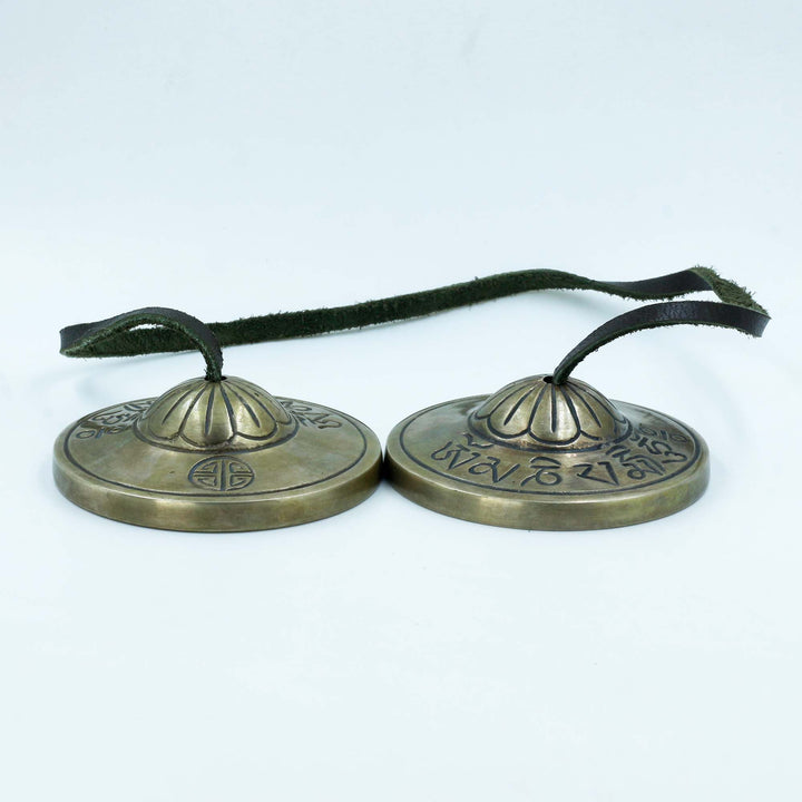 Tibetan Mantra Carved Seven Metal Tingcha