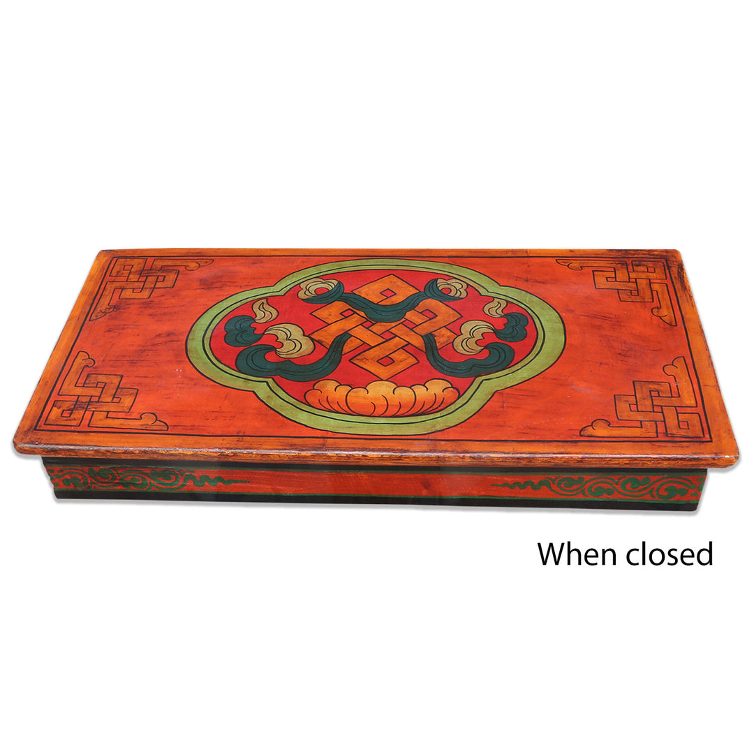 Endless Knot Wooden Reading Table