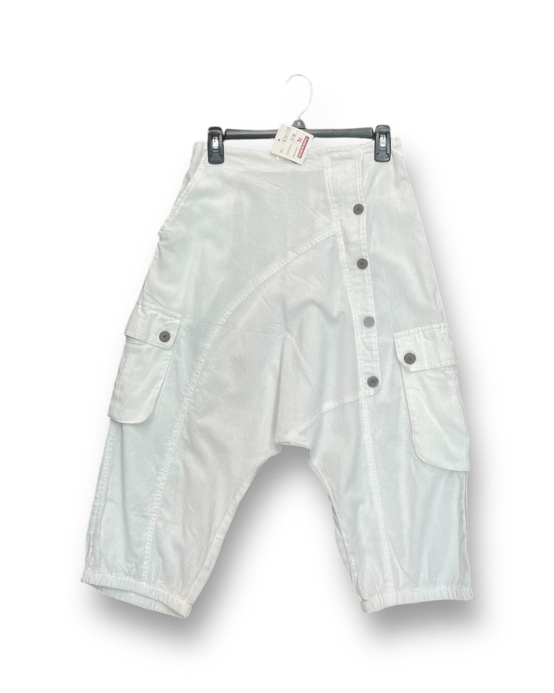 5 Button Drop Crotch Shorts