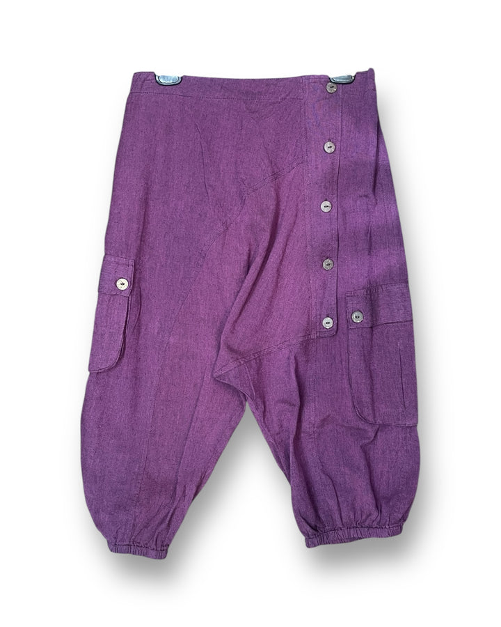 5 Button Drop Crotch Shorts