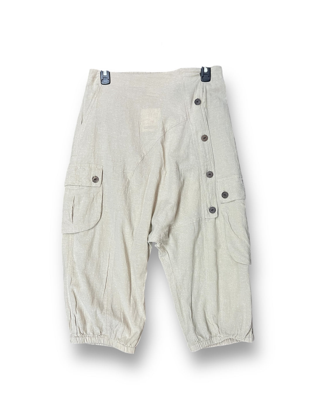 5 Button Drop Crotch Shorts