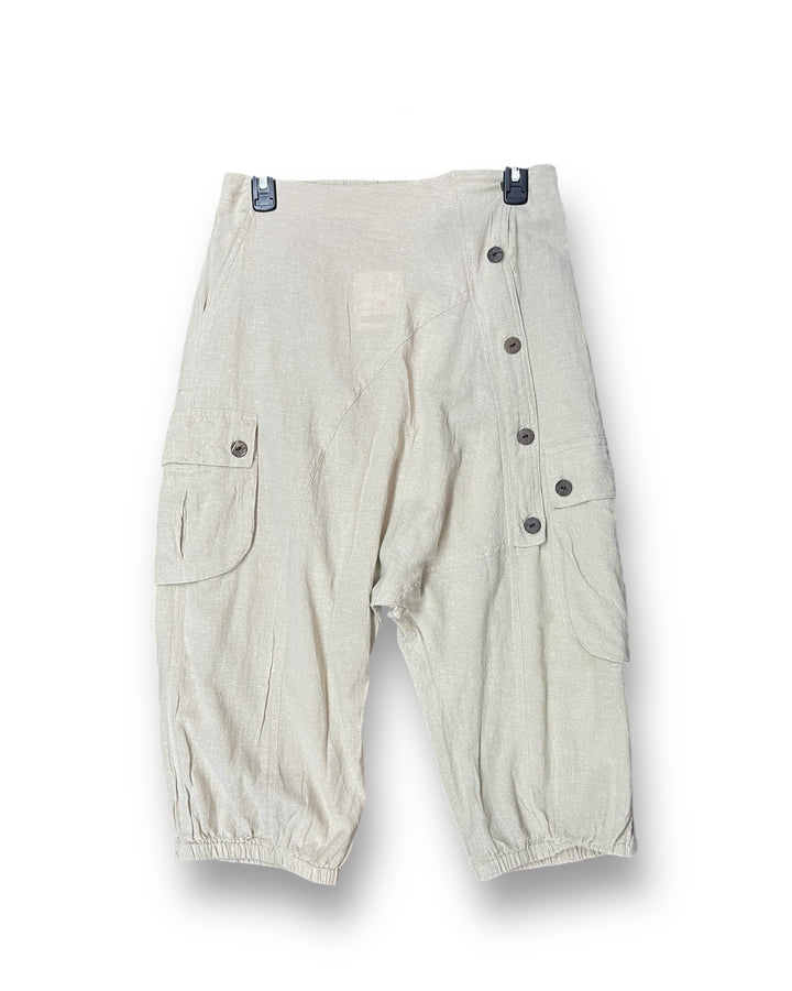 5 Button Drop Crotch Shorts
