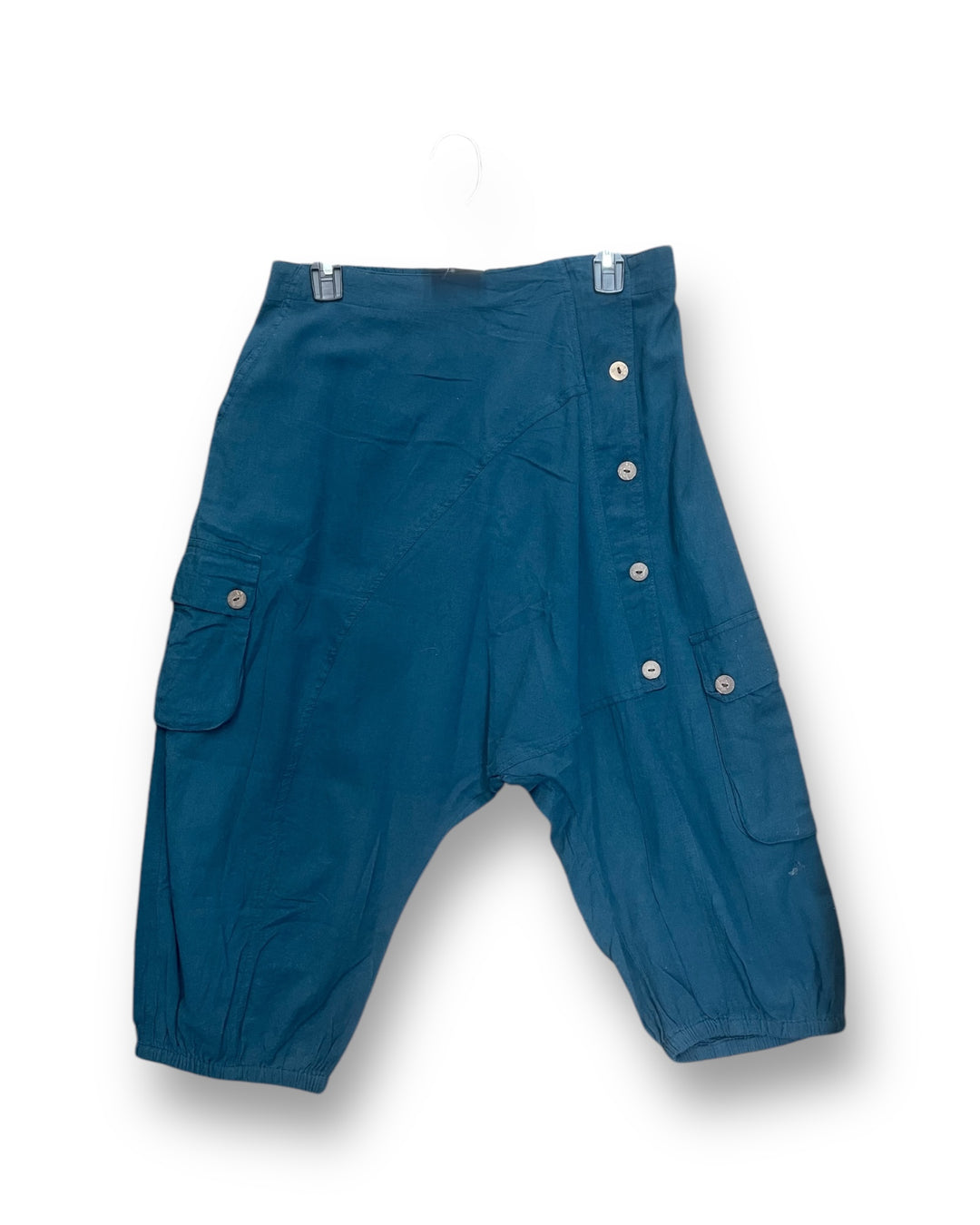 5 Button Drop Crotch Shorts