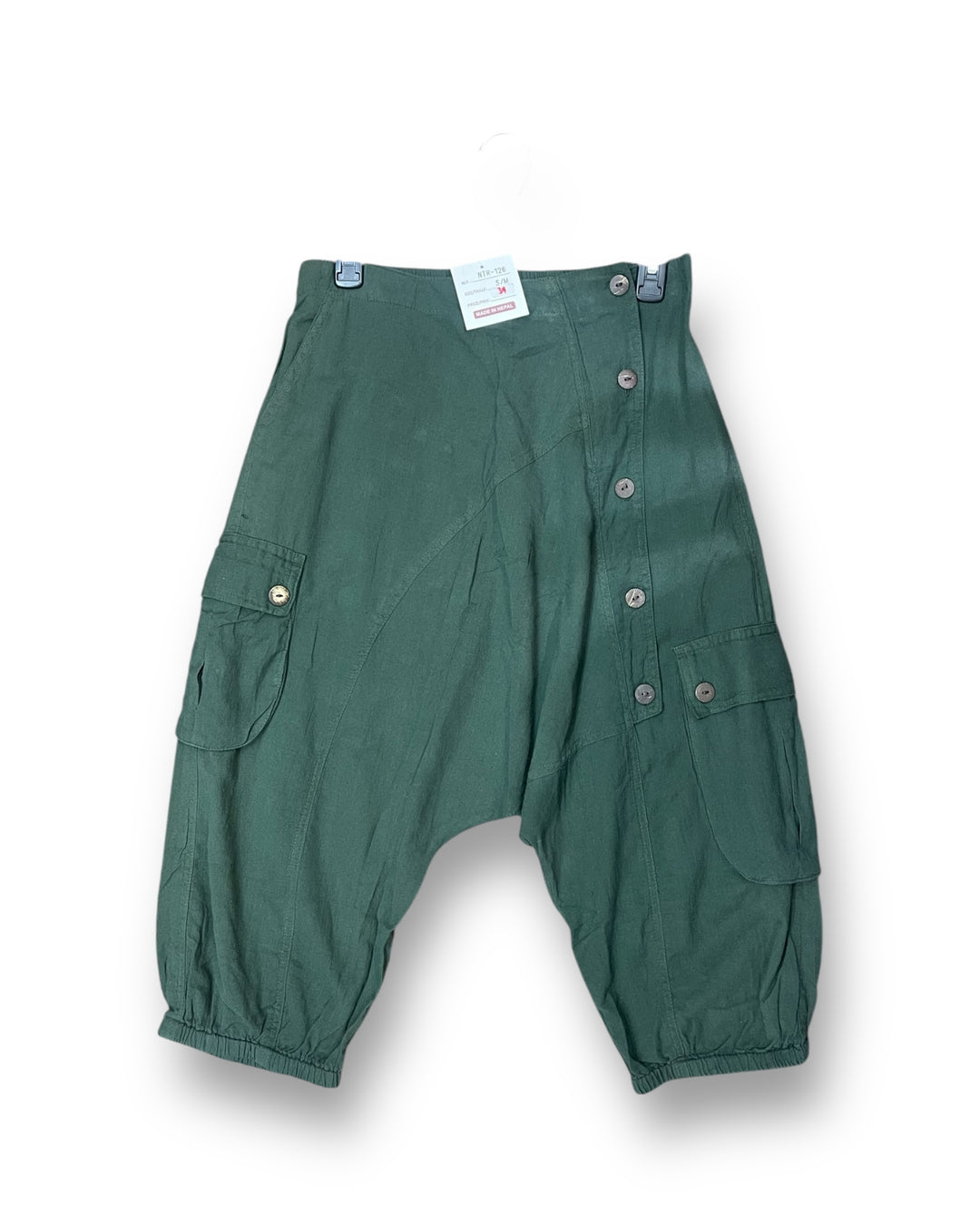 5 Button Drop Crotch Shorts