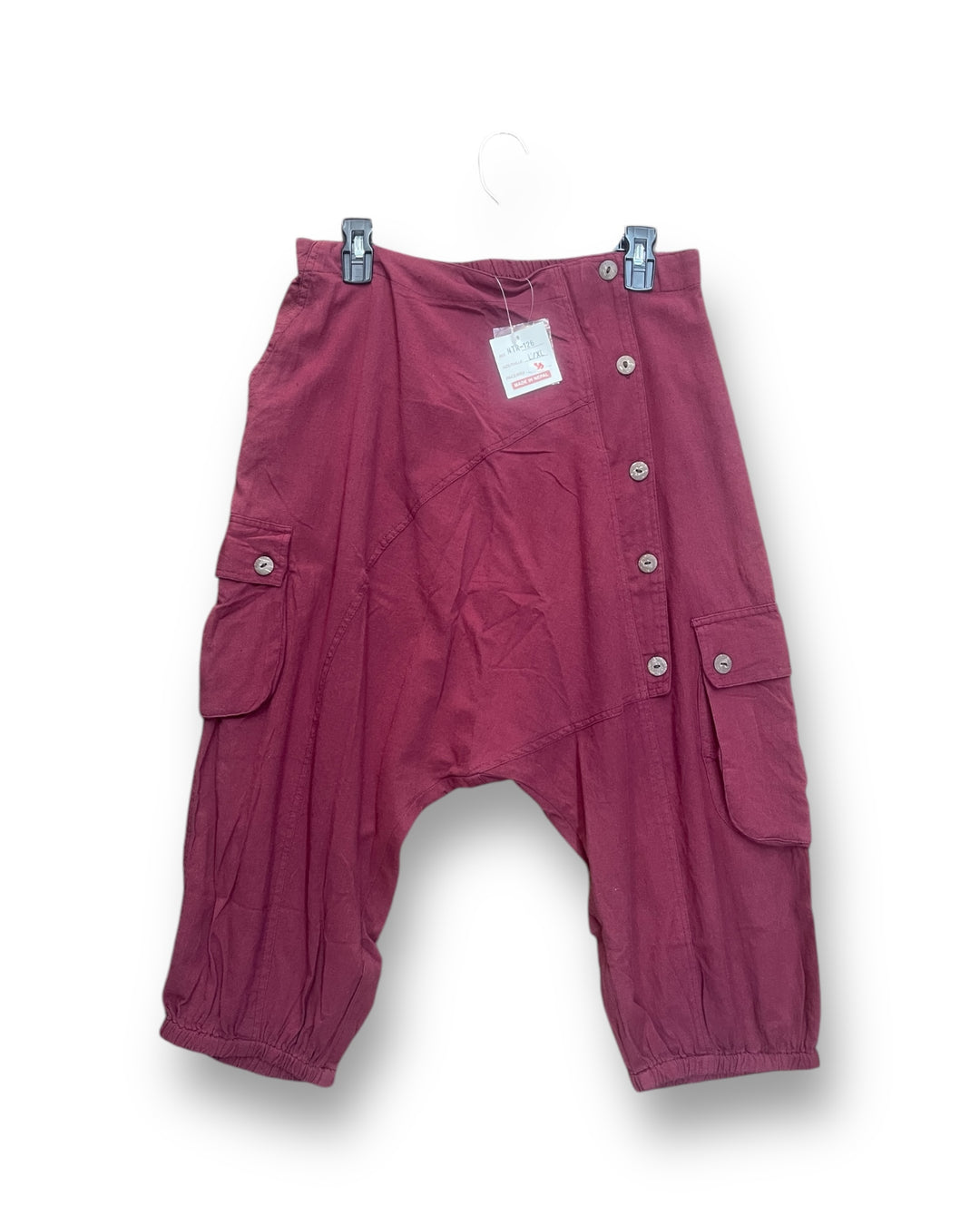 5 Button Drop Crotch Shorts