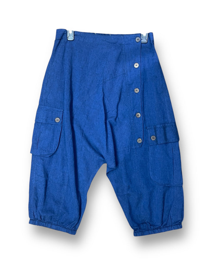5 Button Drop Crotch Shorts