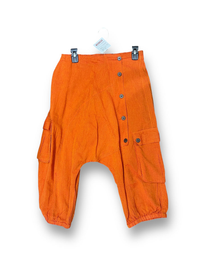 5 Button Drop Crotch Shorts