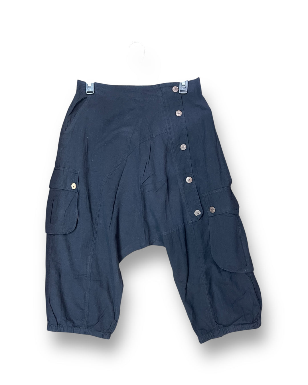 5 Button Drop Crotch Shorts