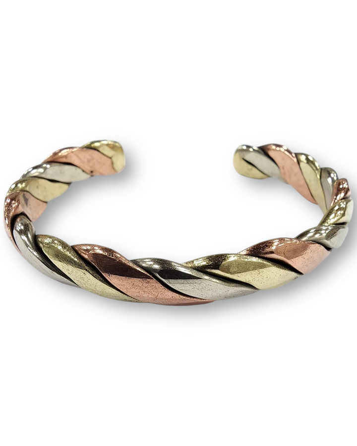 Mixed 3 Metal Copper Healing Bracelet