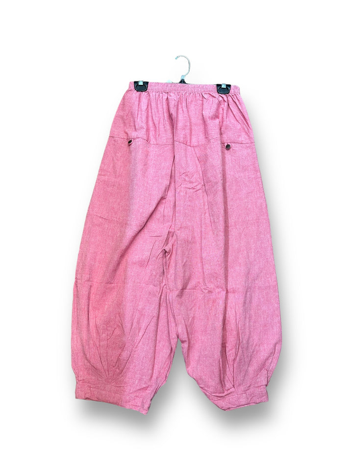 Unisex Cotton Aladdin Harem Pants with Pockets